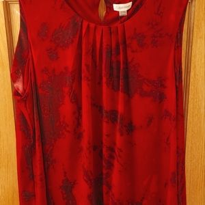 Calvin Klein Crew Neck Sleeveless Top